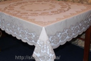 Скатерть виниловая коричневая 120х150см(103/11)