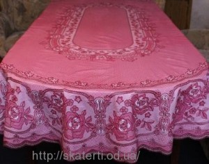 Скатерть виниловая (цветная) 150х230см.овал(113/8)