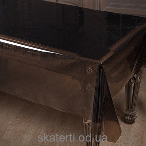 Скатертина м'яке скло Brown 140смх40мх(0.24мм)-55101